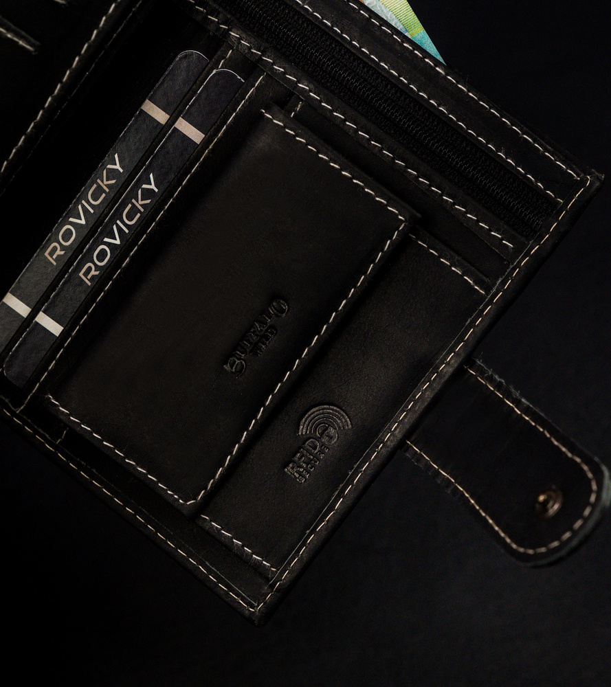 Кошелек мужской Buffalo Wild RM-06L-BAW-T-1525 Black Кошелек мужской Buffalo Wild RM-06L-BAW-T-1525 Black